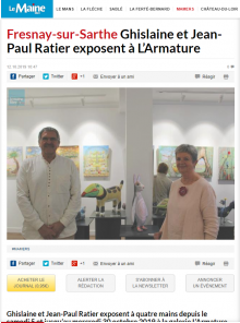 Fresnay-sur-Sarthe Ghislaine et Jean-Paul Ratier exposent à L’arTmature de Le Maine libre