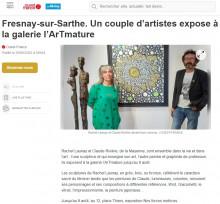 Fresnay-sur-Sarthe. Un couple d’artistes expose à la galerie l’ArTmature de Ouest France
