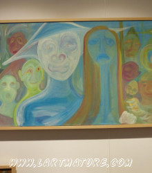 Ceux du cirque de André Voisin Ceux du cirque - Peinture de André Voisin
