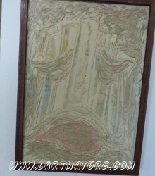 Visage forteresse - Peinture de André Voisin