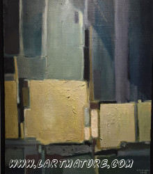 Rochers - Peinture de André Schembri
