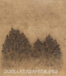 Cités endormies LXVIII - Peinture de Christian RONCERAY 
