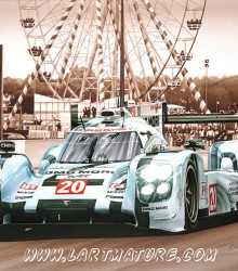 Porsche 919 – Le Mans 2014 - Peinture de François Bruère