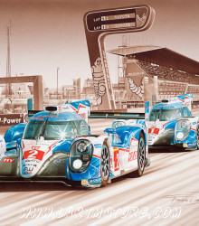 Toyota TS040 – Le Mans 2015 - Peinture de François Bruère
