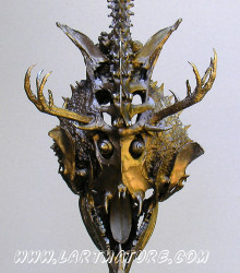 Masque Guerrier 2 - -Assemblage de Jean-Paul Minster