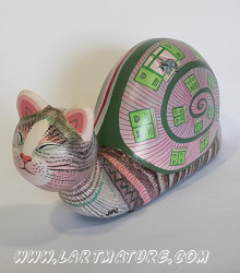 Minette chagouille - Sculpture de Jean-Paul Ratier