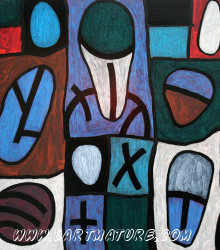 O.V.N.I. N°36 - Peinture de Joël Lorand