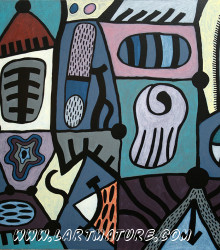 O.V.N.I. N°39 - Peinture de Joël Lorand