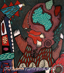 O.V.N.I. N°5 - Peinture de Joël Lorand
