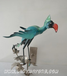 Perroquet de Quimper - Sculpture de Mich Mao