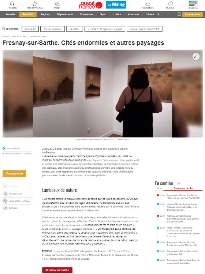 Fresnay-sur-Sarthe. Cités endormies et autres paysages de Le Maine libre