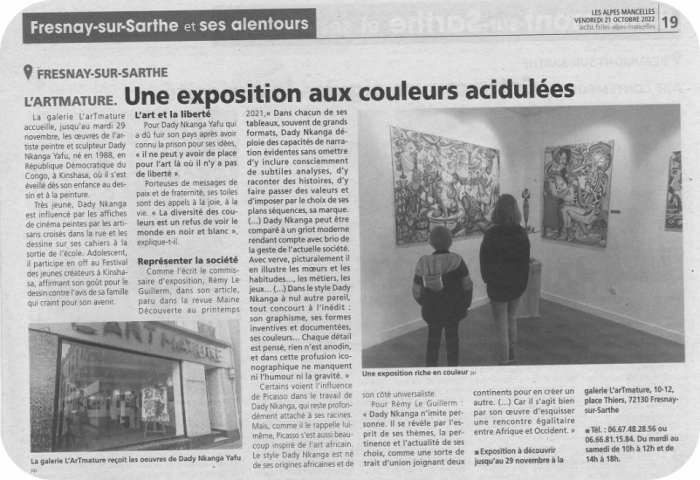 Une exposition aux couleurs acidulées de Les Alpes mancelles