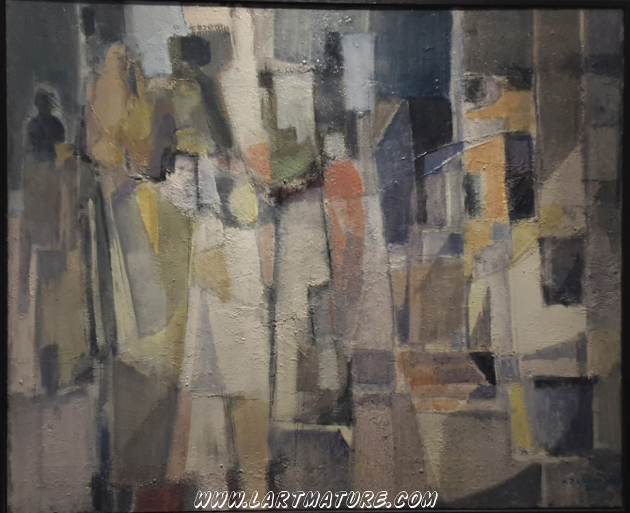 Jour de marché de André Schembri Jour de marché - Peinture de André Schembri