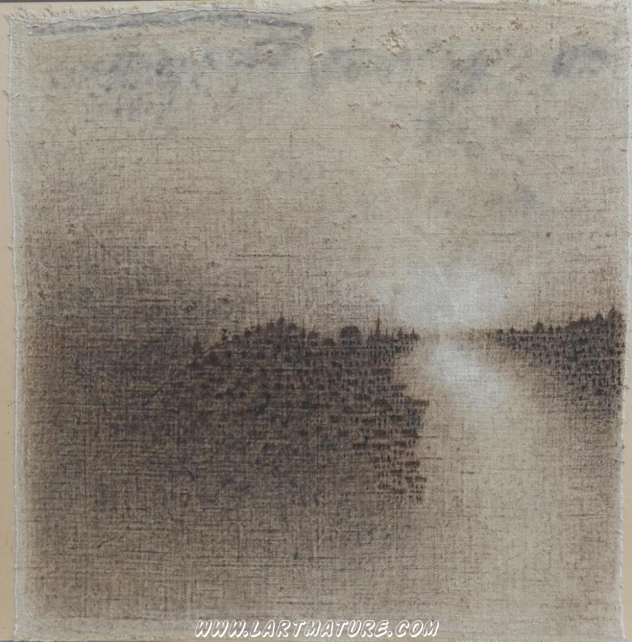 Paysage-mémoire LXVIII de Christian RONCERAY Paysage-mémoire LXVIII - Peinture de Christian RONCERAY