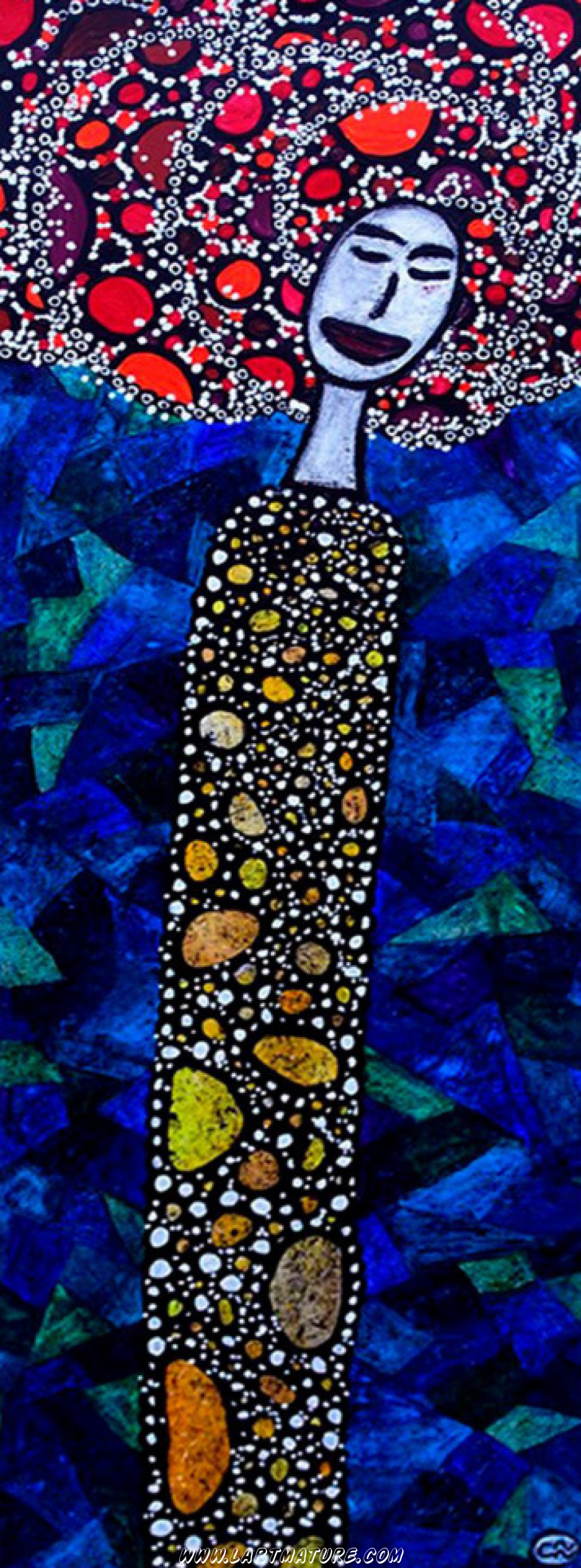 Sans titre 13 de Claude Rivière Sans titre 13 - Peinture de Claude Rivière