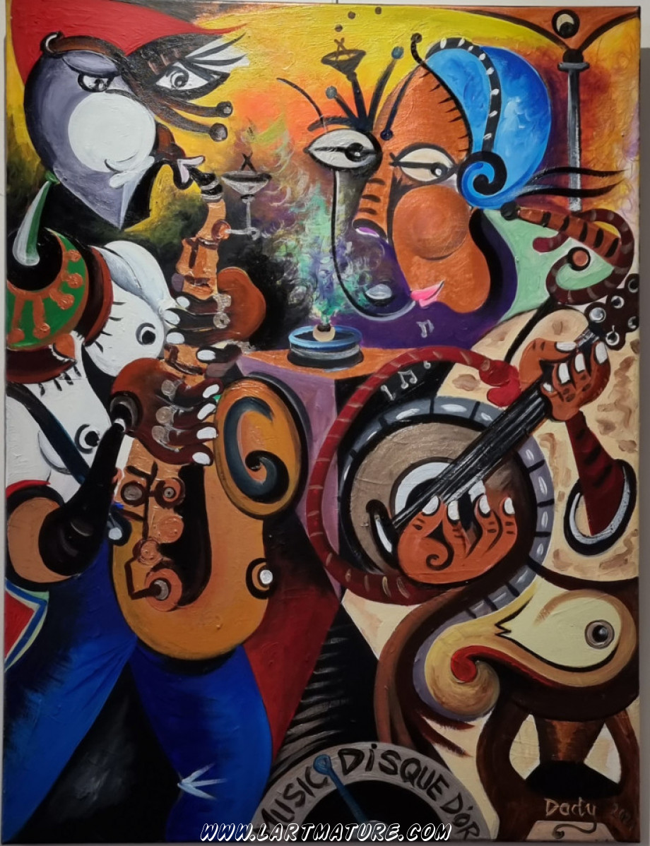 Jazz - Peinture de Dady Nkanga Yafu