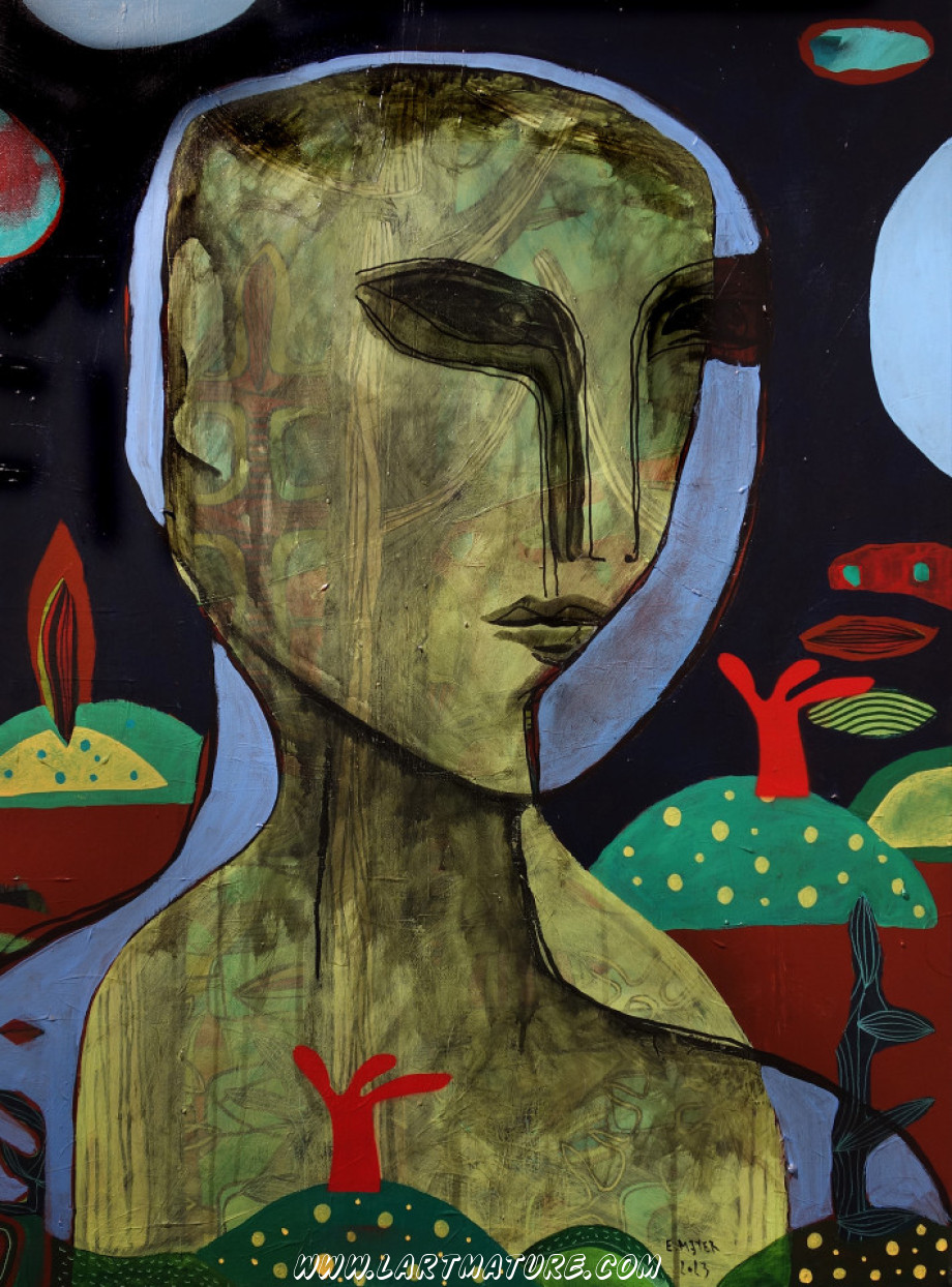 Paysage vert - Dessin, Peinture de Eric Meyer