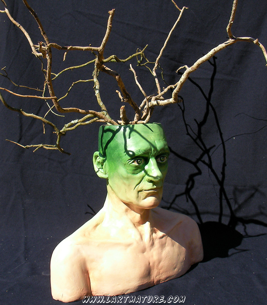L'Homme Vert de Jean-Paul Minster L'Homme Vert - Sculpture de Jean-Paul Minster
