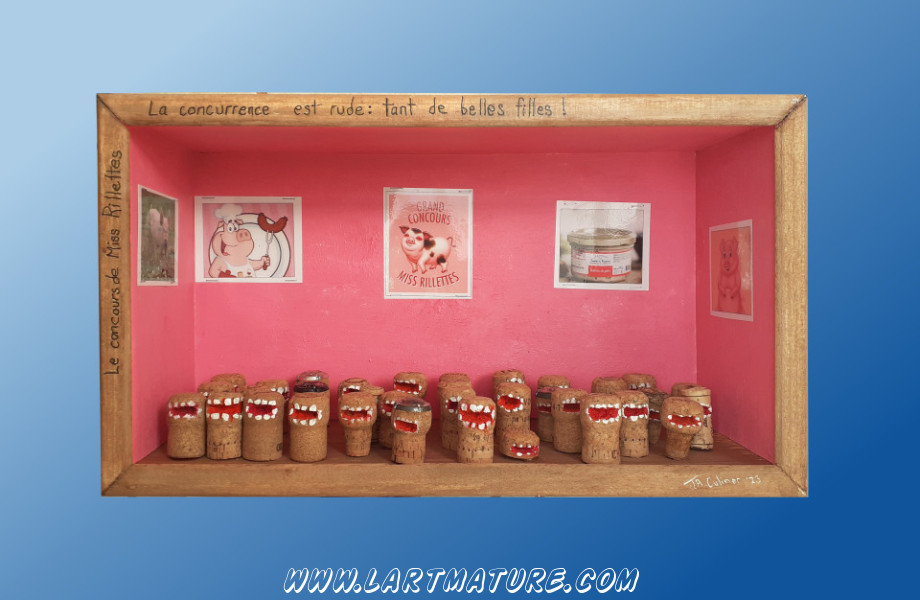 La concurrence est rude : tant de belles filles ! - -Assemblage de Jill Culiner
