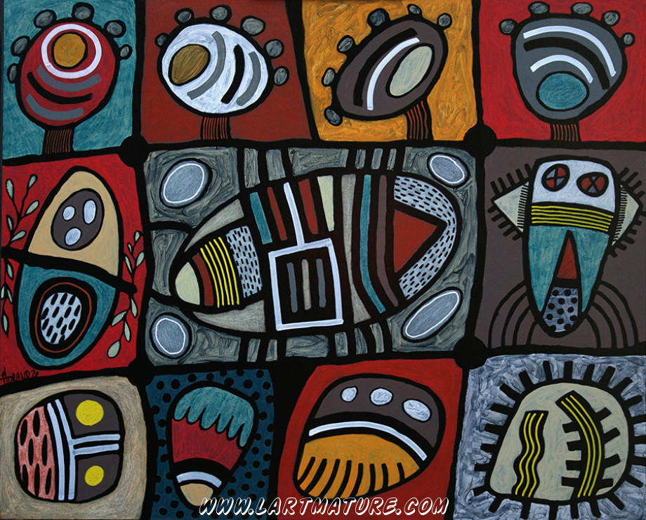 O.V.N.I. N°34 de Joël Lorand O.V.N.I. N°34 - Peinture de Joël Lorand