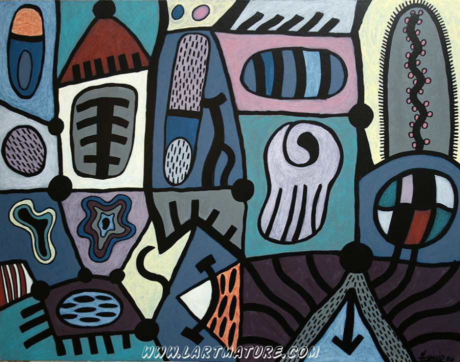 O.V.N.I. N°39 - Peinture de Joël Lorand