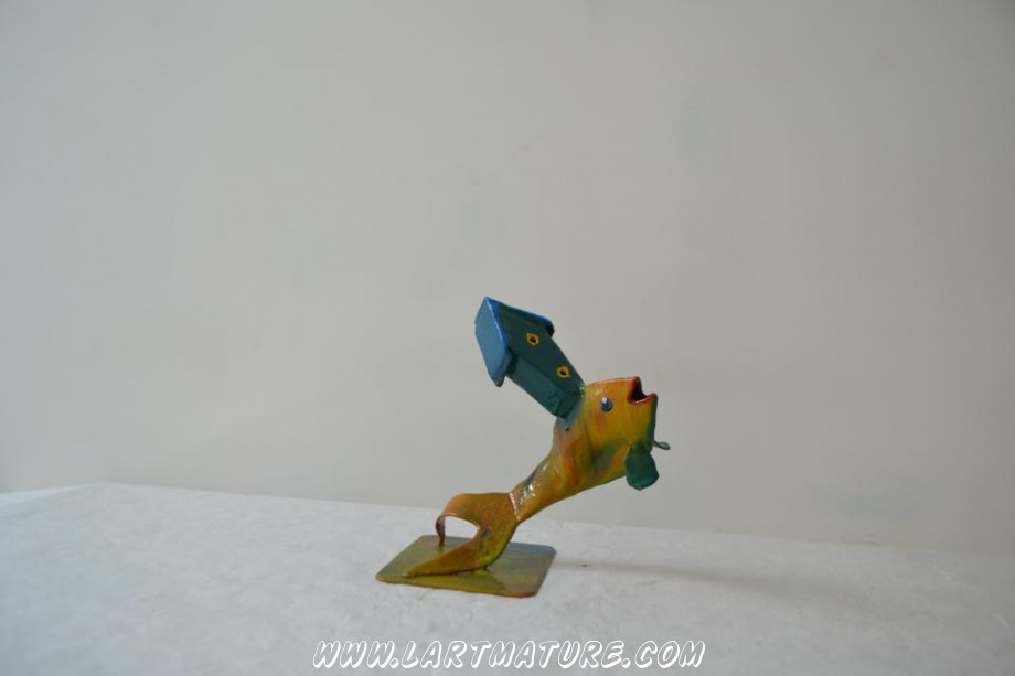 Poisson Maison - Sculpture de Mich Mao