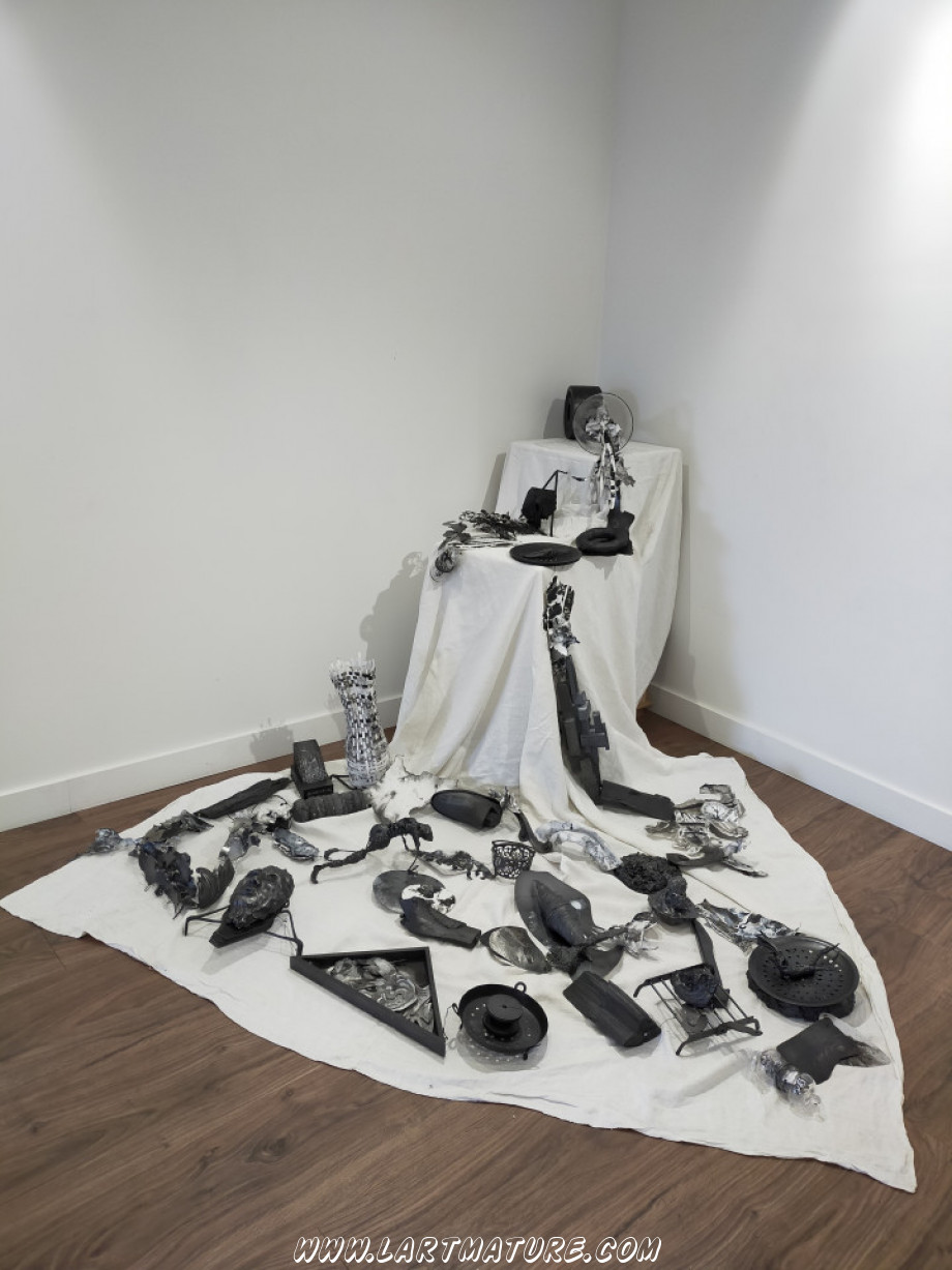 CORNE D'ABONDANCE - Sculpture, -Assemblage de Niki Neuts