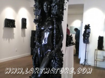Structure - Totem en comtoise - Collage 3D de 
