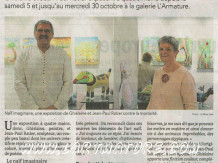 Fresnay-sur-Sarthe Ghislaine et Jean-Paul Ratier exposent à L’arTmature de Le Maine libre